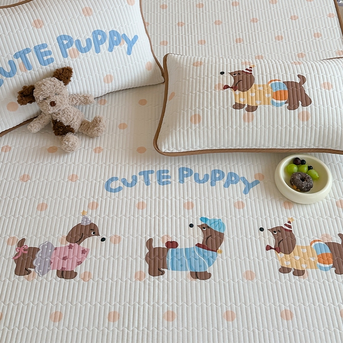 91家纺网 家纺一手货源 找家纺 （总）RYB红黄兰 2025新款ins设计师原创大版小清新超萌卡通冰皮夹棉软凉席