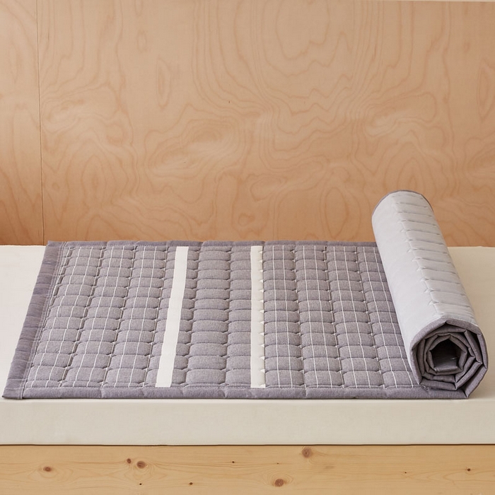 91家纺网 家纺一手货源 找家纺 暖季家纺 2025新款A类水洗棉学生絮叠床护垫 絮叠床护垫-英伦灰