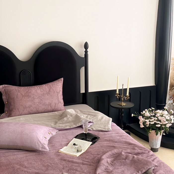 91家纺网 家纺一手货源 找家纺 （总）赫帛 2025新款60支全棉双层纱夏被-鸢尾织物