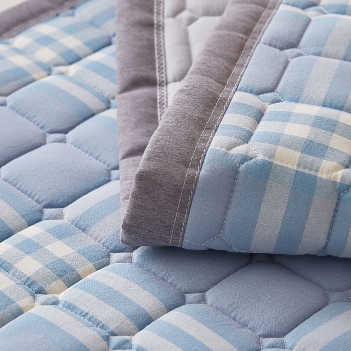 91家纺网 家纺一手货源 找家纺 暖季家纺 2025新款A类水洗棉学生絮叠床护垫 絮叠床护垫-海兰格