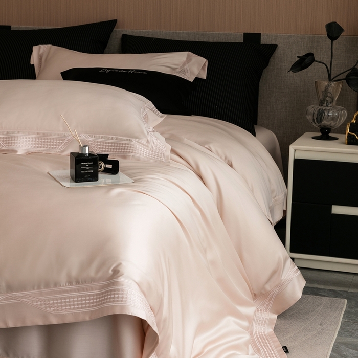 91家纺网 家纺一手货源 找家纺 （总）馨蕊家居 2025新款80SLF奥地利兰精天丝四件套-凯伦