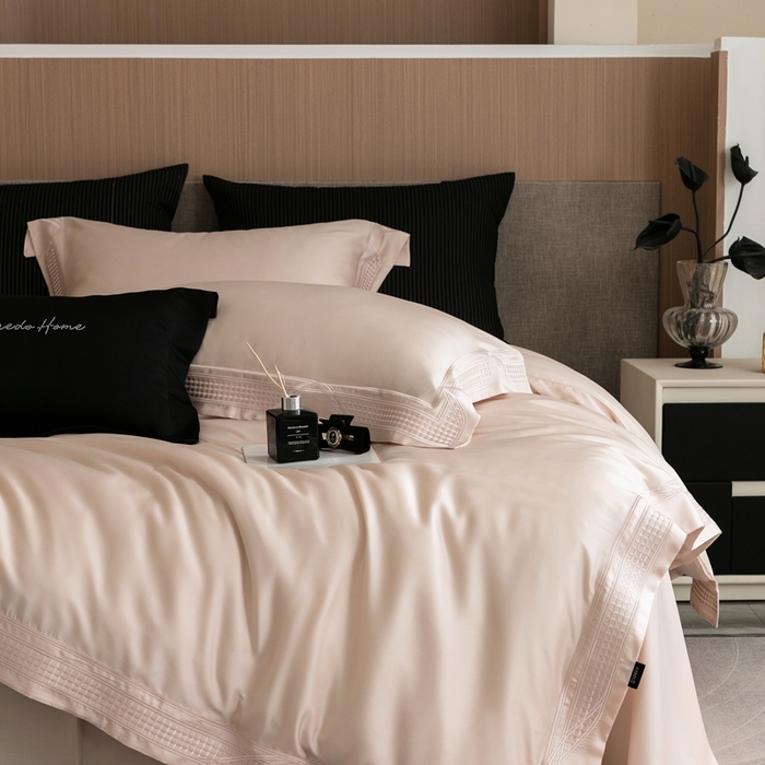 91家纺网 家纺一手货源 找家纺 （总）馨蕊家居 2025新款80SLF奥地利兰精天丝四件套-凯伦