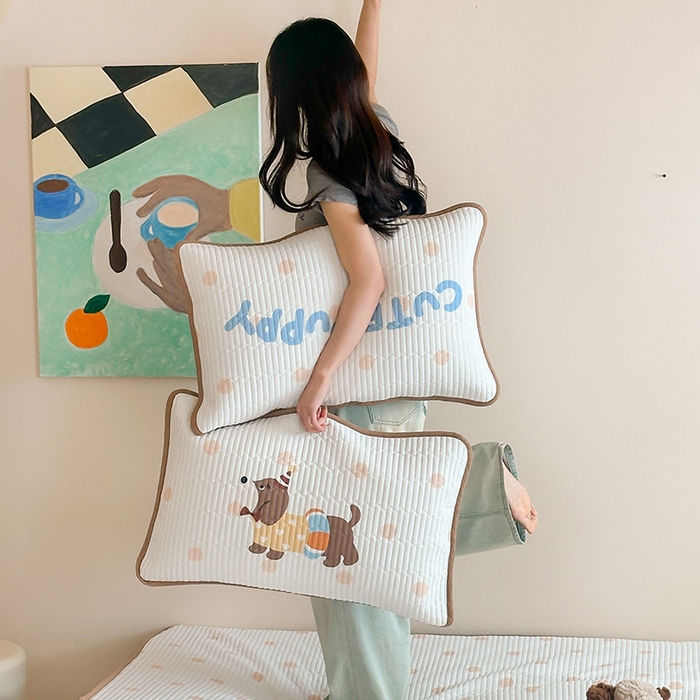 91家纺网 家纺一手货源 找家纺 （总）RYB红黄兰 2025新款ins设计师原创大版小清新超萌卡通冰皮夹棉软凉席