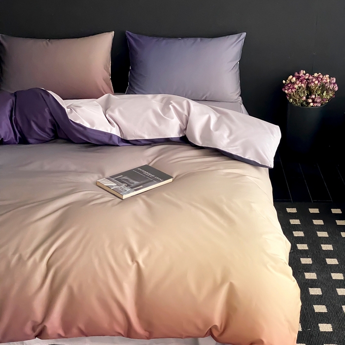 91家纺网 家纺一手货源 找家纺 （总）赫帛 2025新款50s缎纹数码印花长绒棉四件套-暮光之城（风格二）