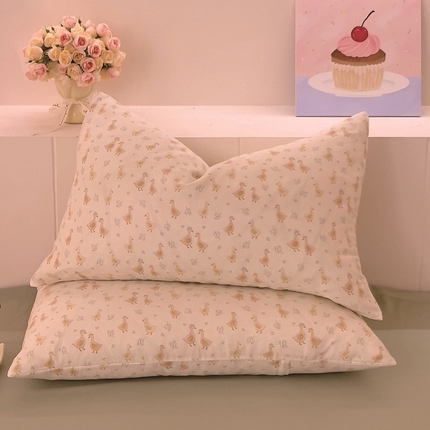 91家纺网 家纺一手货源 找家纺 （总）DoDo 兜兜 2025新款全棉纯棉小温暖双层纱系列单枕套【可定做尺寸】