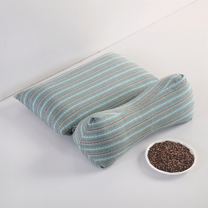 91家纺网 家纺一手货源 找家纺 （总）明星枕业 2025新款3D条纹三角牵引组合枕荞麦枕枕头枕芯可拆洗