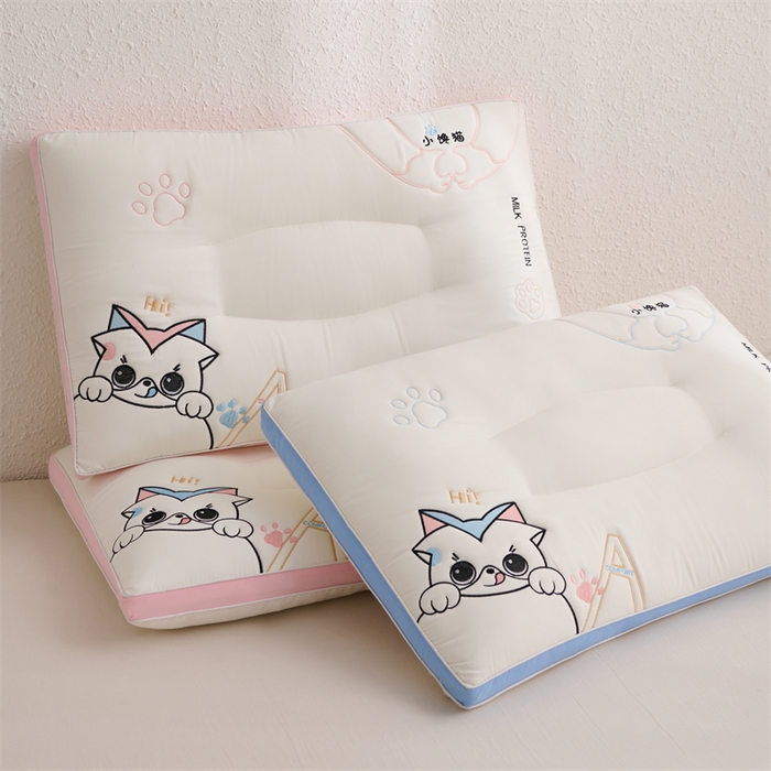 91家纺网 家纺一手货源 找家纺 （总）雅晨枕芯工厂店 2025新款小馋猫亲子护颈枕