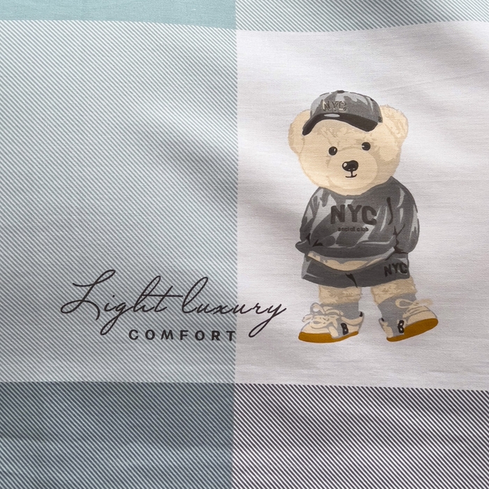 91家纺网 家纺一手货源 找家纺 依庭 2025春夏新款12868全棉纯棉印花卡通系列单被套 被套单件 洛香忆梦