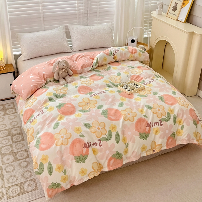 91家纺网 家纺一手货源 找家纺 依庭 2025春夏新款12868全棉纯棉印花卡通系列单被套 被套单件 奇幻曲