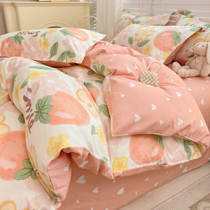 91家纺网 家纺一手货源 找家纺 依庭 2025春夏新款12868全棉纯棉印花卡通系列单被套 被套单件 奇幻曲