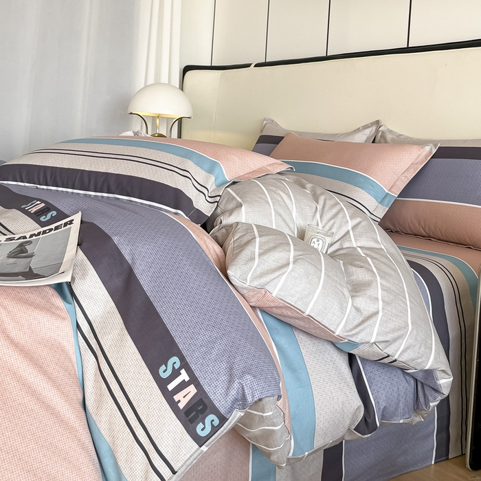 91家纺网 家纺一手货源 找家纺 依庭 2025春夏新款12868全棉纯棉印花卡通系列单被套 被套单件 轻局