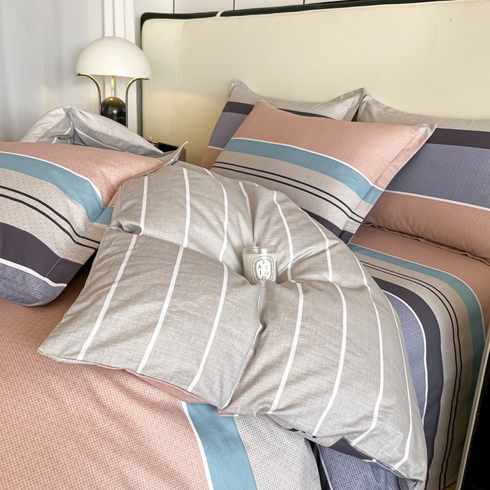 91家纺网 家纺一手货源 找家纺 依庭 2025春夏新款12868全棉纯棉印花卡通系列单被套 被套单件 轻局