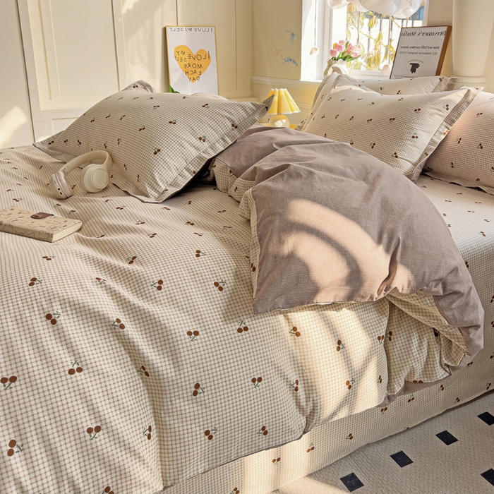 91家纺网 家纺一手货源 找家纺 依庭 2025春夏新款12868全棉纯棉印花卡通系列单被套 被套单件 糖果影院