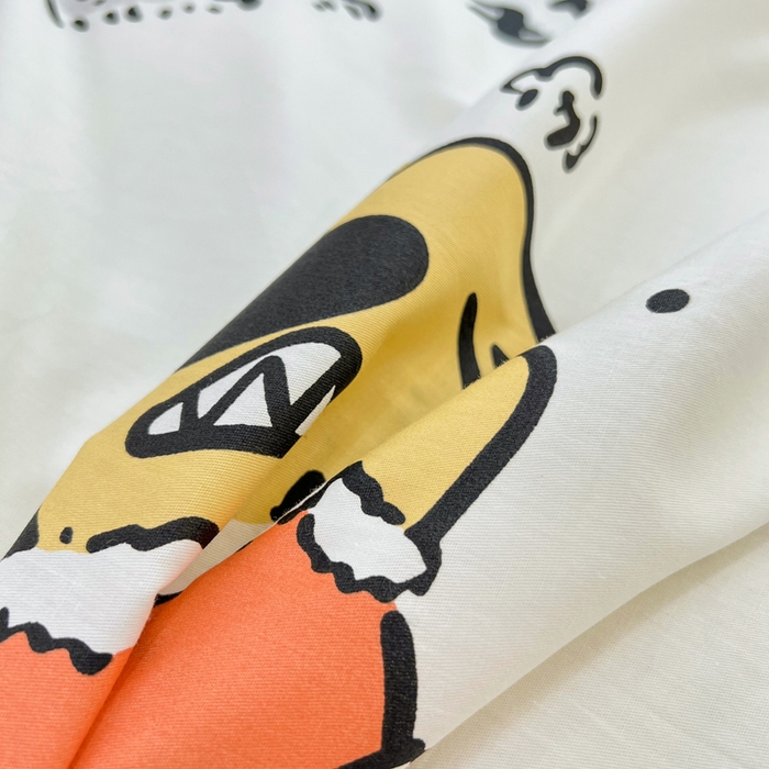 91家纺网 家纺一手货源 找家纺 依庭 2025春夏新款12868全棉纯棉印花卡通系列单被套 被套单件 浮云初梦