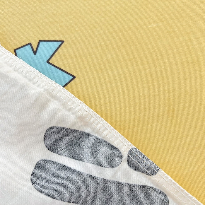 91家纺网 家纺一手货源 找家纺 依庭 2025春夏新款12868全棉纯棉印花卡通系列单被套 被套单件 浮云初梦