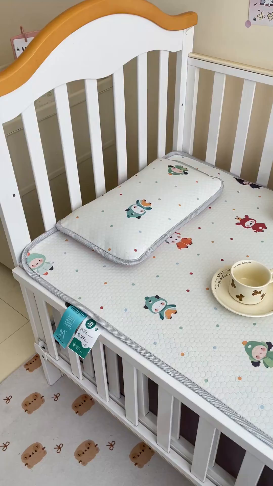 91家纺网 家纺一手货源 找家纺 （总）小叮当家纺仓储工厂店 （提供买家秀 爆款花型 不断货）2025新款冰豆豆儿童卡通凉席床席