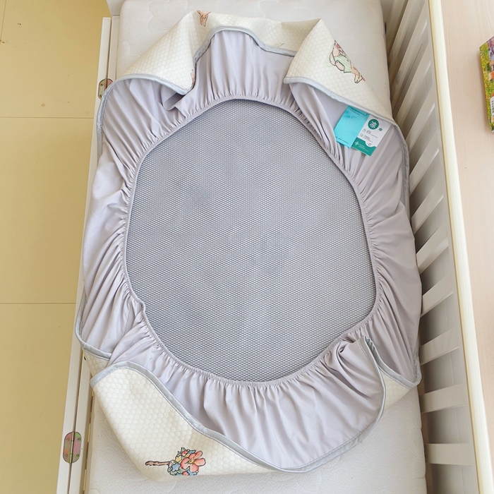 91家纺网 家纺一手货源 找家纺 小叮当家纺仓储工厂店 （提供买家秀 爆款花型 不断货）2025新款冰豆豆儿童卡通凉席床笠 小兔