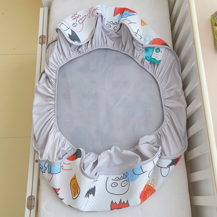 91家纺网 家纺一手货源 找家纺 小叮当家纺仓储工厂店 （提供买家秀 爆款花型 不断货）2025新款冰豆豆儿童卡通凉席床笠 恐龙