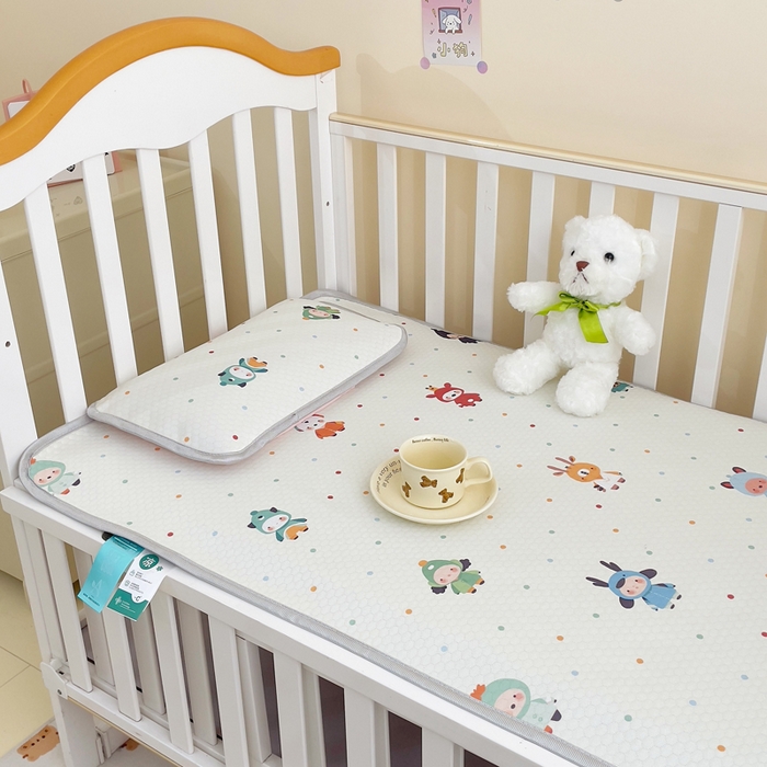 91家纺网 家纺一手货源 找家纺 （总）小叮当家纺仓储工厂店 （提供买家秀 爆款花型 不断货）2025新款冰豆豆儿童卡通凉席床席