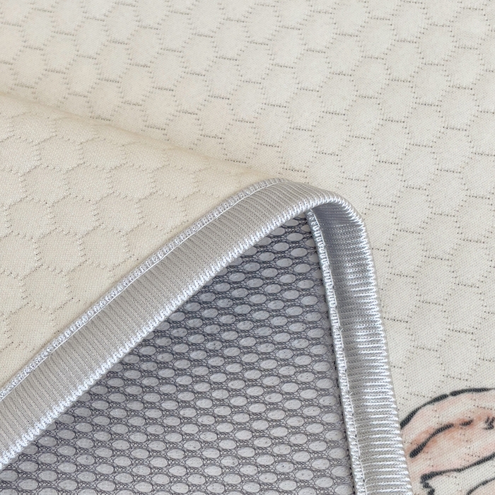 91家纺网 家纺一手货源 找家纺 小叮当家纺仓储工厂店 （提供买家秀 爆款花型 不断货）2025新款冰豆豆儿童卡通凉席床席 波点小熊