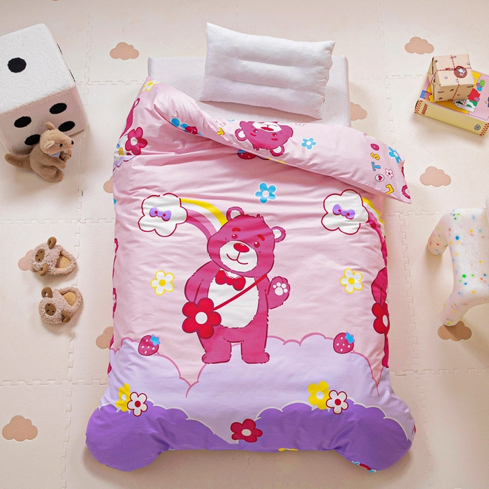 91家纺网 家纺一手货源 找家纺 （总）2025年新款幼儿园全棉被子三件套宝宝入园纯棉六件套被褥午睡被套