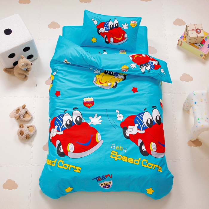 91家纺网 家纺一手货源 找家纺 （总）2025年新款幼儿园全棉被子三件套宝宝入园纯棉六件套被褥午睡被套