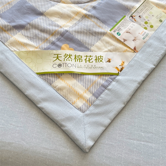 91家纺网 家纺一手货源 找家纺 蓝雀翎 2025新款全棉印花新疆棉花夏被 爱达拉