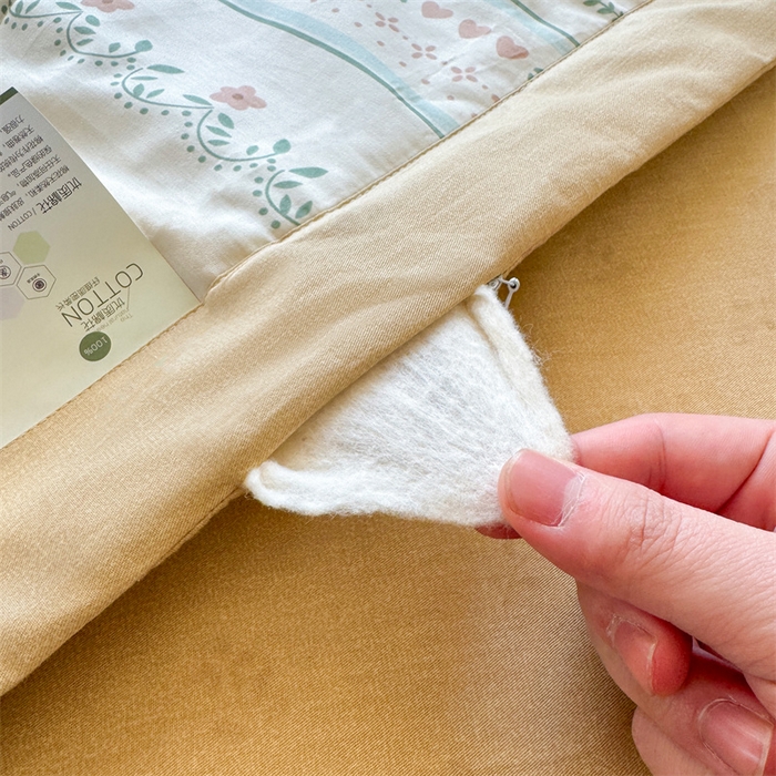 91家纺网 家纺一手货源 找家纺 蓝雀翎 2025新款全棉印花新疆棉花夏被 恋薇