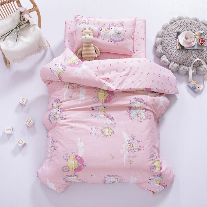 91家纺网 家纺一手货源 找家纺 （总）2025年新款幼儿园全棉被子三件套宝宝入园纯棉六件套被褥午睡被套