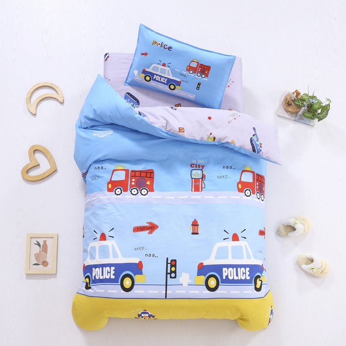 91家纺网 家纺一手货源 找家纺 （总）2025年新款幼儿园全棉被子三件套宝宝入园纯棉六件套被褥午睡被套