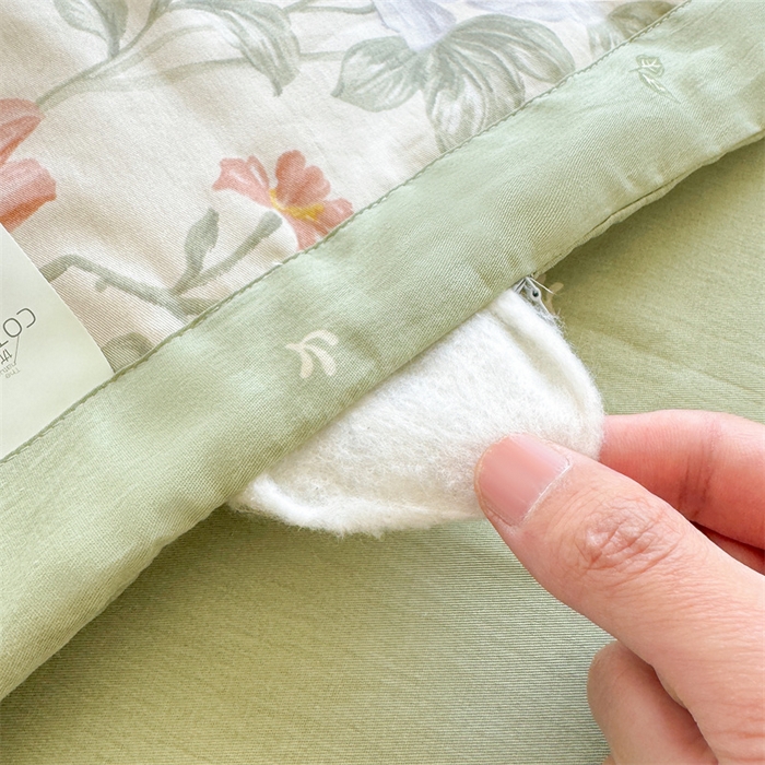 91家纺网 家纺一手货源 找家纺 蓝雀翎 2025新款全棉印花新疆棉花夏被 漫日之夏