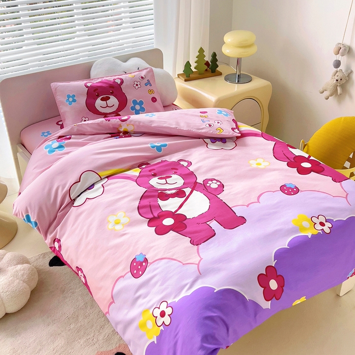 91家纺网 家纺一手货源 找家纺 （总）2025年新款幼儿园全棉被子三件套宝宝入园纯棉六件套被褥午睡被套