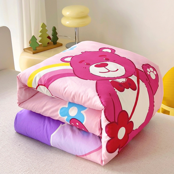 91家纺网 家纺一手货源 找家纺 （总）2025年新款幼儿园全棉被子三件套宝宝入园纯棉六件套被褥午睡被套