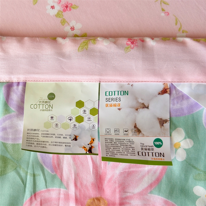 91家纺网 家纺一手货源 找家纺 蓝雀翎 2025新款全棉印花新疆棉花夏被 午后馨香