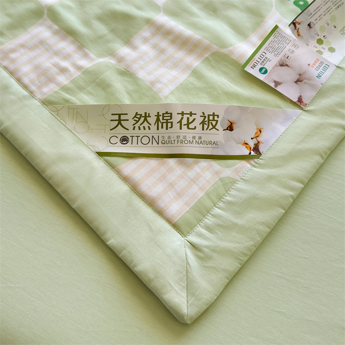 91家纺网 家纺一手货源 找家纺 蓝雀翎 2025新款全棉印花新疆棉花夏被 小熊猫