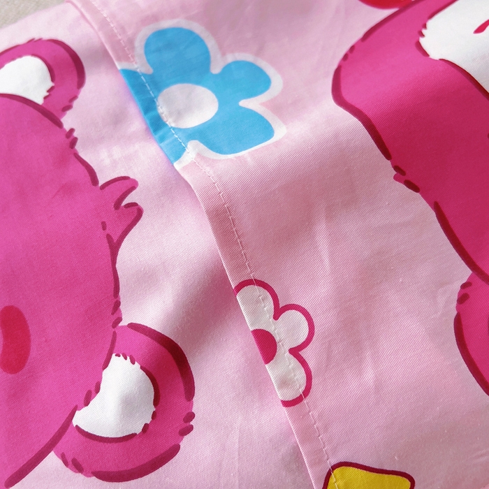 91家纺网 家纺一手货源 找家纺 2025年新款幼儿园全棉被子三件套宝宝入园纯棉六件套被褥午睡被套彩虹小熊