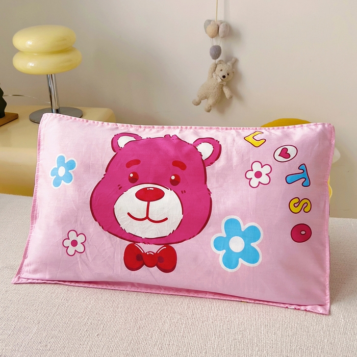 91家纺网 家纺一手货源 找家纺 2025年新款幼儿园全棉被子三件套宝宝入园纯棉六件套被褥午睡被套彩虹小熊