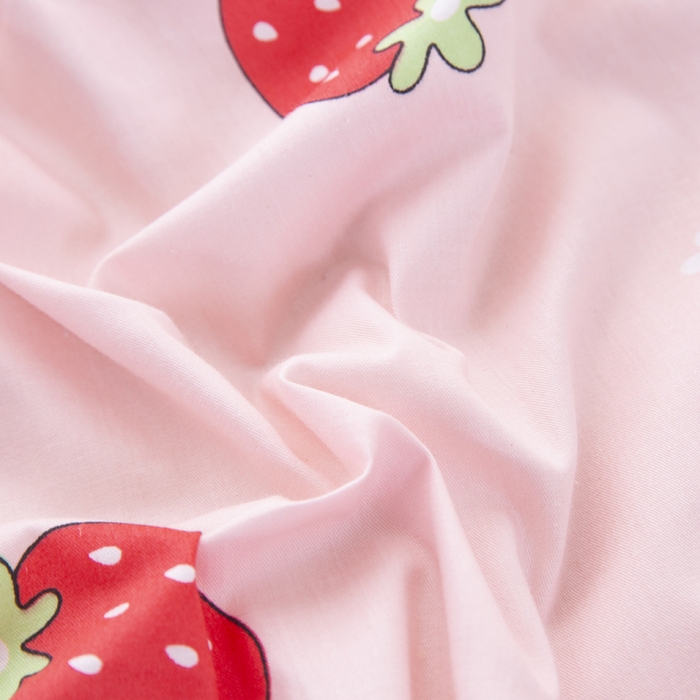 91家纺网 家纺一手货源 找家纺 2025年新款幼儿园全棉被子三件套宝宝入园纯棉六件套被褥午睡被套草莓甜心