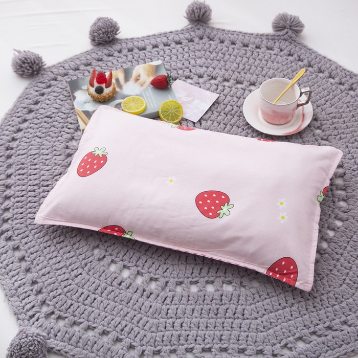 91家纺网 家纺一手货源 找家纺 2025年新款幼儿园全棉被子三件套宝宝入园纯棉六件套被褥午睡被套草莓甜心