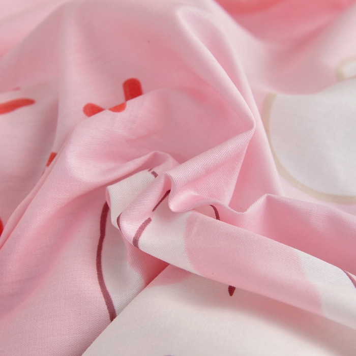 91家纺网 家纺一手货源 找家纺 2025年新款幼儿园全棉被子三件套宝宝入园纯棉六件套被褥午睡被套草莓兔子