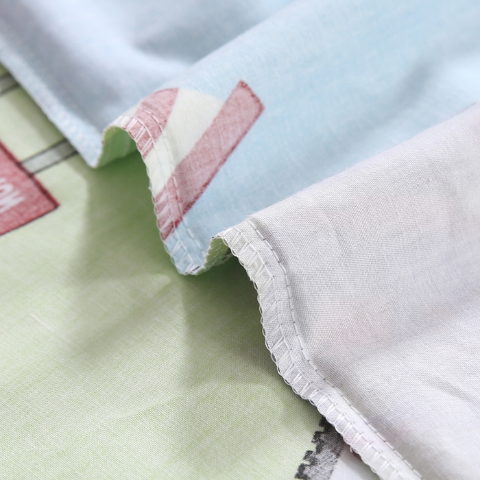 91家纺网 家纺一手货源 找家纺 2025年新款幼儿园全棉被子三件套宝宝入园纯棉六件套被褥午睡被套超级工程车