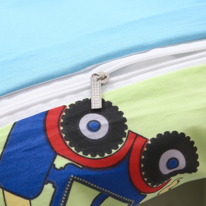 91家纺网 家纺一手货源 找家纺 2025年新款幼儿园全棉被子三件套宝宝入园纯棉六件套被褥午睡被套超级工程车