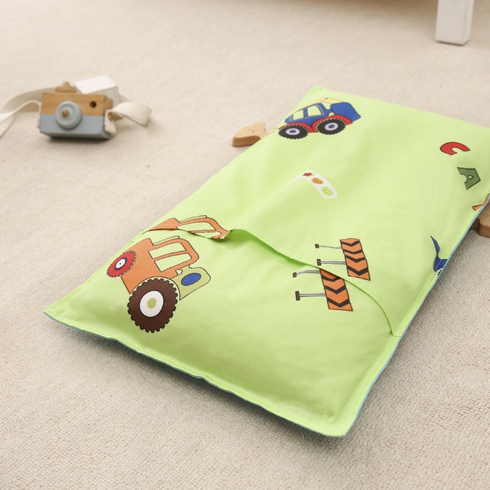 91家纺网 家纺一手货源 找家纺 2025年新款幼儿园全棉被子三件套宝宝入园纯棉六件套被褥午睡被套超级工程车