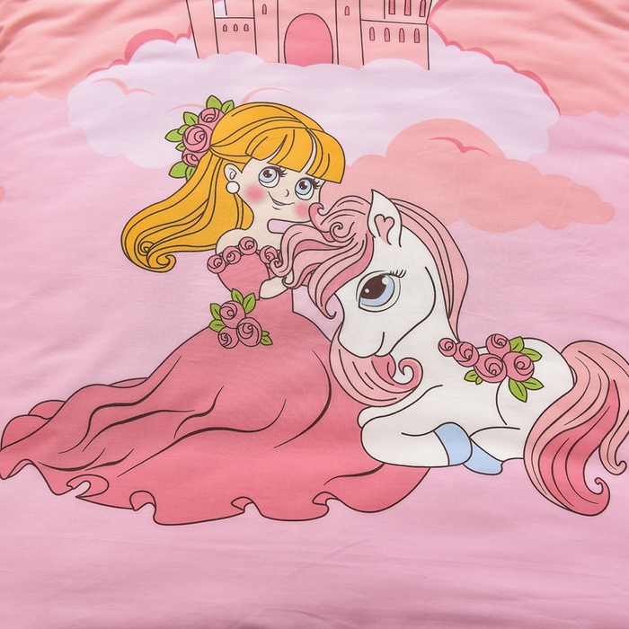 91家纺网 家纺一手货源 找家纺 2025年新款幼儿园全棉被子三件套宝宝入园纯棉六件套被褥午睡被套城堡公主