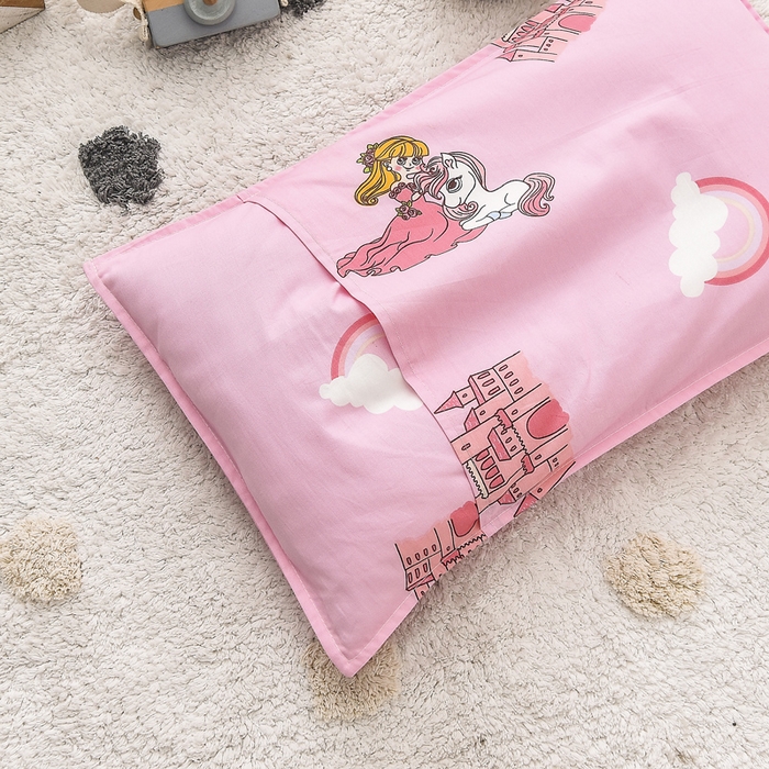 91家纺网 家纺一手货源 找家纺 2025年新款幼儿园全棉被子三件套宝宝入园纯棉六件套被褥午睡被套城堡公主