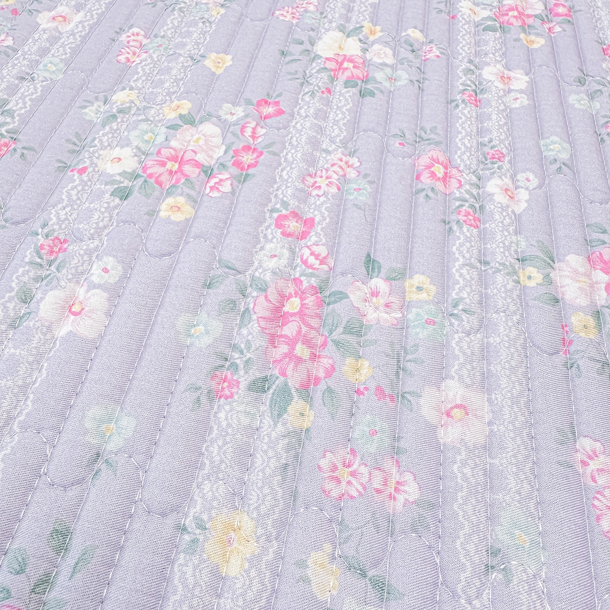 91家纺网 家纺一手货源 找家纺 橘夏家纺 2025新款莱赛尔天丝轻奢风多功能床盖三件套软凉席盖毯 梦幻紫