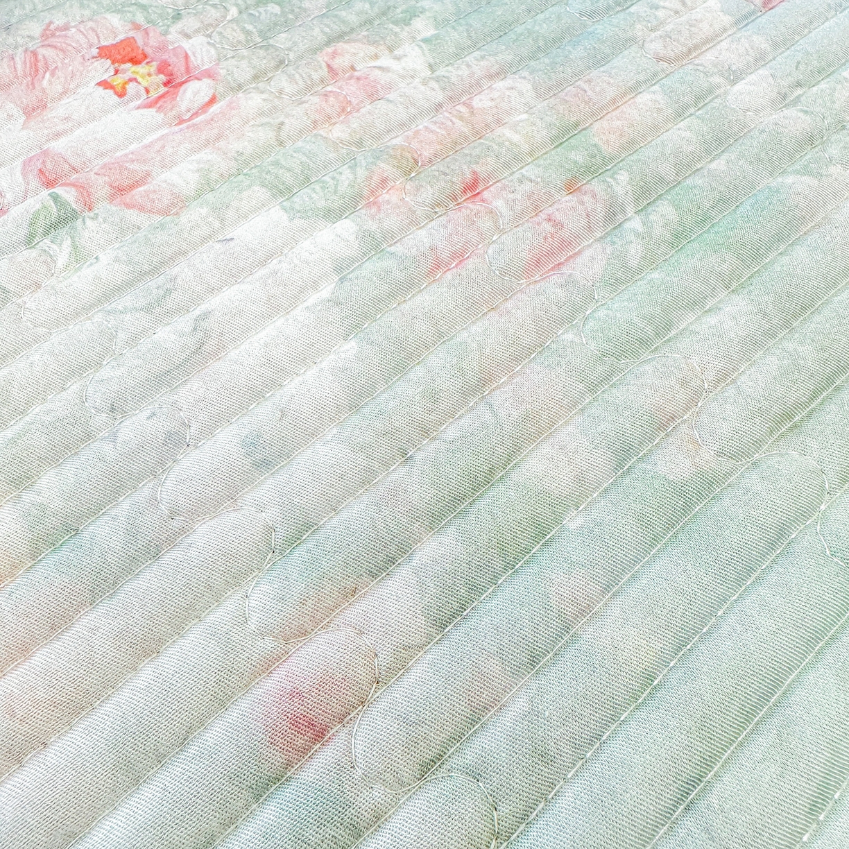 91家纺网 家纺一手货源 找家纺 橘夏家纺 2025新款莱赛尔天丝轻奢风多功能床盖三件套软凉席盖毯 米拉之家