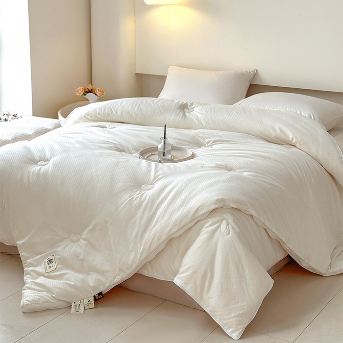 91家纺网 家纺一手货源 找家纺 （总）蓝雀翎 2025新款针织棉华夫格大豆被子母被被子被芯（添加微信要买家秀）