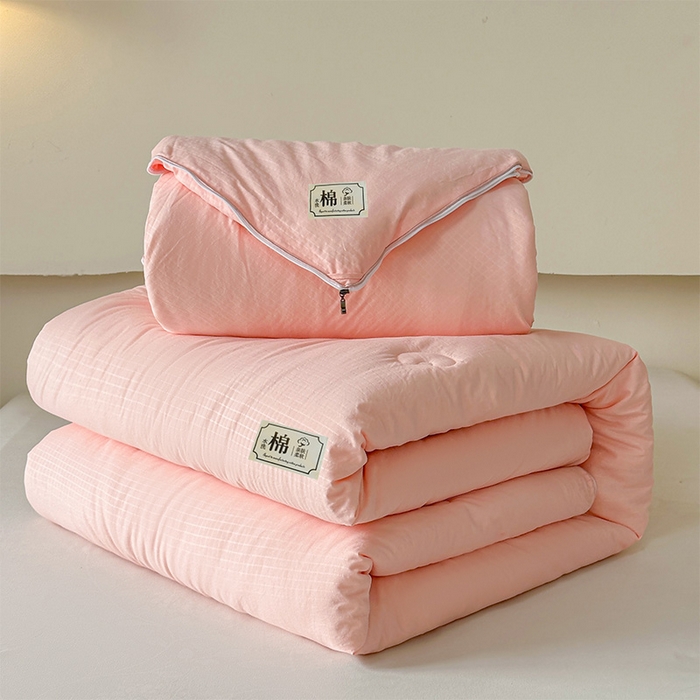 91家纺网 家纺一手货源 找家纺 （总）蓝雀翎 2025新款针织棉华夫格大豆被子母被被子被芯（添加微信要买家秀）