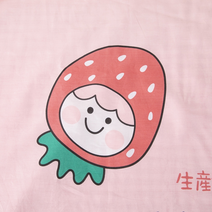 91家纺网 家纺一手货源 找家纺 2025年新款幼儿园全棉被子三件套宝宝入园纯棉六件套被褥午睡被套大草莓